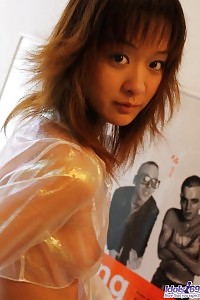 Intriguing Asian Chick Displays Her Perfect Boobies And Her Bubble Bloody Hot Ass Under Her Panty