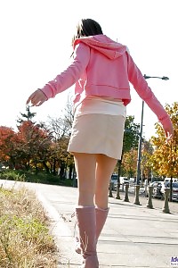 Sexy Nanami Exhibits Off Her Hairy Pussy Under Her Amazing Panties