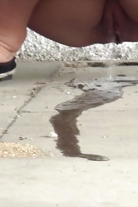 Breathtaking Dark Haired Doll Needs To Pee In City