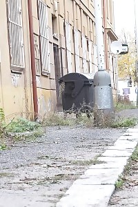 Magnetizing Gal In Jeans Jacket Pisses On The Floor