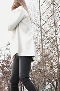 Impressive European Pisses In The Middle Of The City