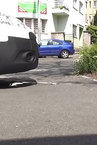 Delightful Hottie Pissing In Public On Busy Road