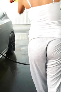 Lexi Dona Displays Her Juggs In The Car Wash